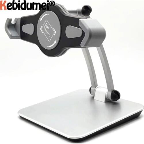 Kebidumei Tablet Holder Support Clip Bracket Collapsible for 7 To 12 inch Tablet Desktop Stand Portable