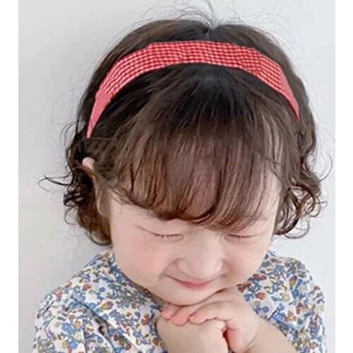 Children Cute Cartoon Flower Bangs Stick Velcro Hairbands Baby Girls Lovely Broken Hair Artifact Headbands Kids Hair Accessories
