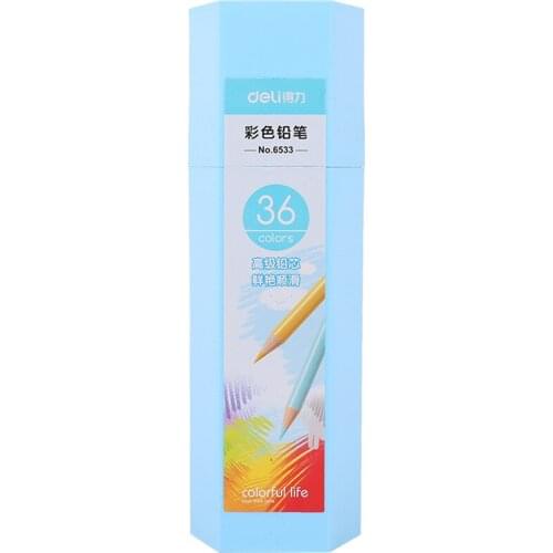DL 6533 hexagonal packing/color lead /36 color/unleaded poison/safe environment/clean/smooth/smooth colored pencil