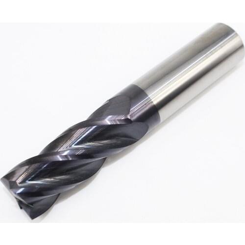 1pc 20mm mill cutter carbide D20*100L HRC50 4Flutes Tungsten steel cutter CNC milling bit metal cutting tools long end mill tool