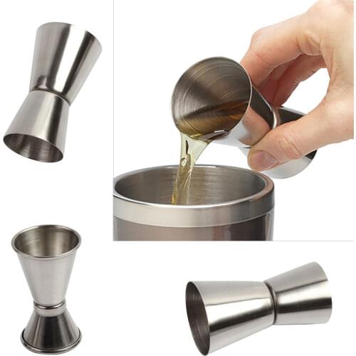 15/30ml Stainless Steel Measuring Cup Measuring Wine Glass Ounce Cup Cocktail Drink Liquid Measuring Cup Tools High Quality