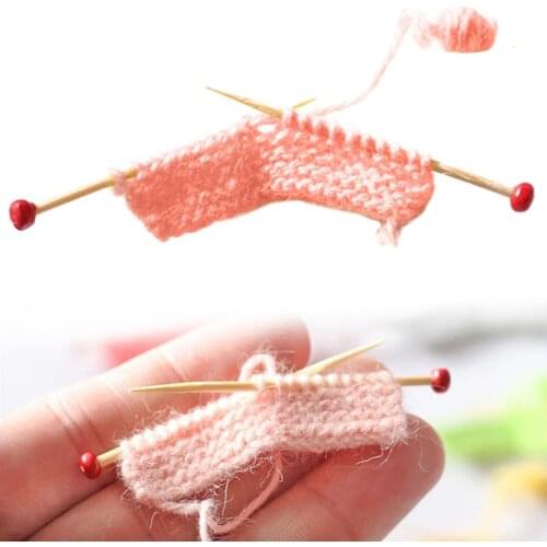 Handmade Wool 1/12 Dollhouse Miniature Simulation Knitting Sweater Ornaments Cute Children Toys Birthday Gift