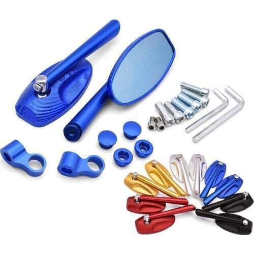 Motorcycle Rear View Mirror CNC Moto Side Mirrors Billet Aluminum For KAWASAKI Versys 1000 ZX12R ZX6R ZX636R ZX6RR ZX9R ZZR600