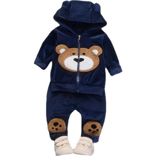 New Spring Autumn Baby Girl Clothes Suit Children Boys Sports Hooded Coat Pants 2Pcs/Sets Toddler Casual Costume Kids Tracksuits