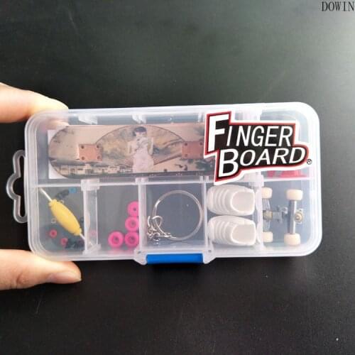 New Creative Graffiti Finger Skateboard Mini Plastic Fingerboard Suit Anti Stress Hand Wrist Finger Exercise Toy Child Gift