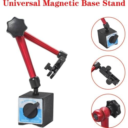 Total Height 350mm Big Universal ON/OFF Stand Base Flexible Magnetic Base Holder Stand Tool & Dial Indicator Test Tool