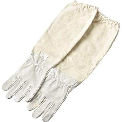 DLKKLB 1 Pair Beekeeping Gloves Sheepskin Breathable Material Bee Tools Universal Model Canvas Gloves We Sell Cut Honey Knife