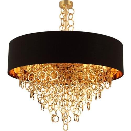 Modern Design Nordic Style Black Finish Pendant Light Living Room Decorative Gold Pendant Lamp