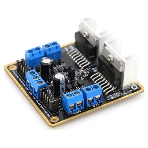 Quad DC double H-bridge DC stepper motor driver controller board module L298N L-298N motor driver