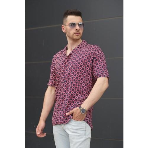 Kurtis Apaj Collar Square Oval Pattern Shirt