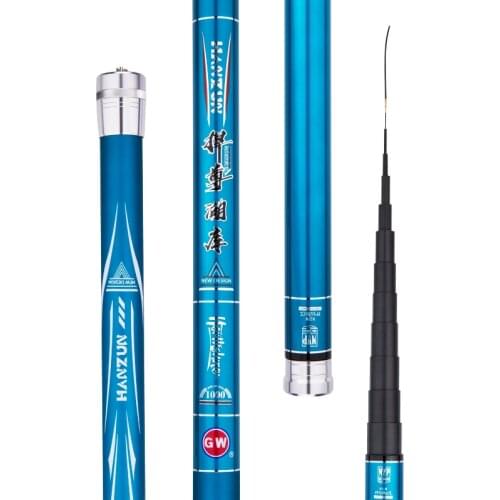 8/9/10/11/12/13m Power Hand Pole Carp Fishing Stick Hard Carbon Fiber Long Section Telescopic Wedkarstwo Olta Wrestle Pesca