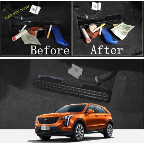 Seat Below Air Conditioning AC Vent Duct Anti-blocking Cover Trim Black Fit For Cadillac XT4 2019 2020 2021 Accessories