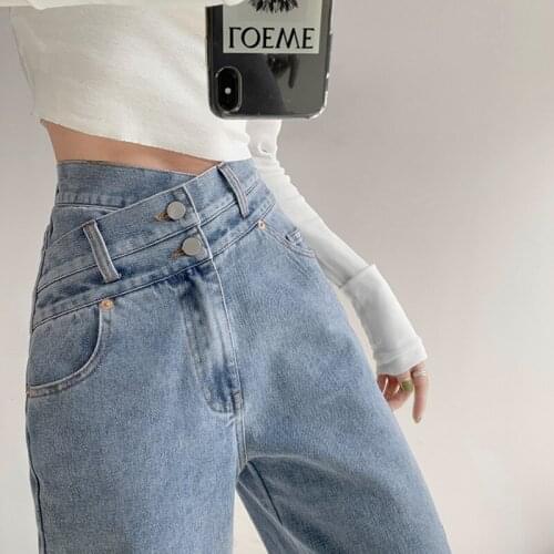 Tvvovvin Women's Straight Jeans