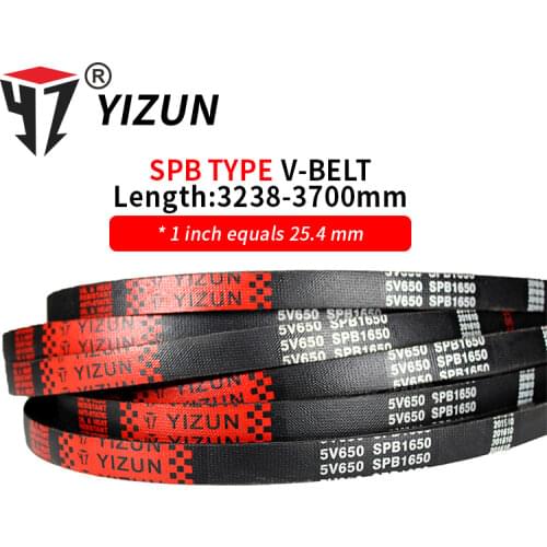 YIZUN SPB/5V Type SPB3238~3700mm Hard Wire Rubber Drive Pitch Length Girth Industrial Transmission Agricultural Machinery V Belt