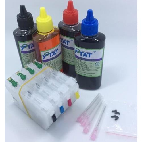 YOTAT 4Color 100ml Dye Ink + Refillable ink cartridge LC3111XL LC3111 for Brother DCP-J972N DCP-J973N-W/B DCP-J572N MFC-J893N