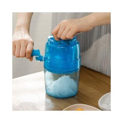 1.1L Portable Hand Crank Manual Ice Crusher Shaver Kids Shredding Snow Cone Maker Machine Kitchen Ice machine