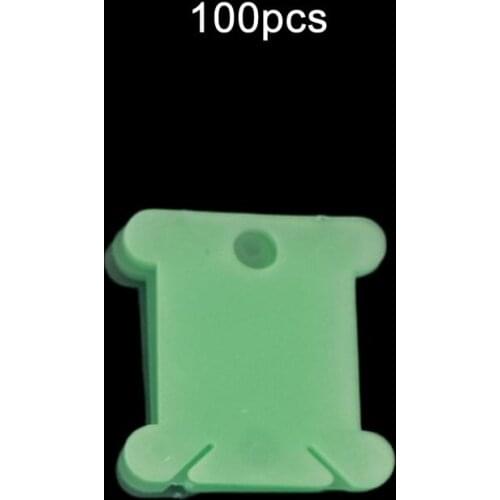 20/50/100 pcs Plastic Cross Stitch Sewing Tool Winding Board Wire Clamp Holder Storage Wire Coil Embroidery Coil Spool Craft Kit