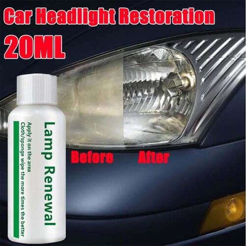20ML Car Headlight Liquid Repair Agent Restore Headlight Polishing Coating Liquid Repair Tool Car Maintenance Accessories