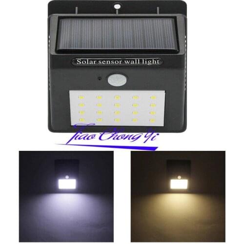 20 LED Solar Power PIR Motion Sensor Wall Light Outdoor Garden Waterproof Lamps