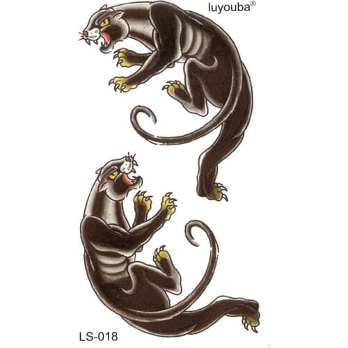 200pcs Beauty Panthers waterproof temporary tattoos men harajuku fake tattoo maquiagem delineador adesivo henna tatoo