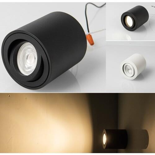 5W Adjustable LED Ceiling Lamp Spot Light Surface Mounted White/Warm white LED Down Light Ceiling Light Lamp AC100-240V