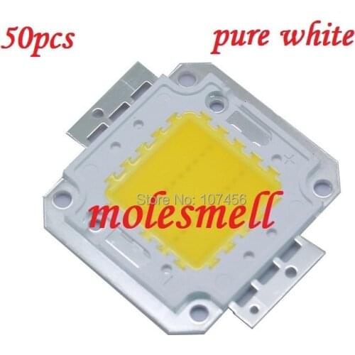 50pcs 20W LED Integrated High power LED Beads white 650-700mA 30-34V 2000LM 40mil Taiwan Chips Free shipping