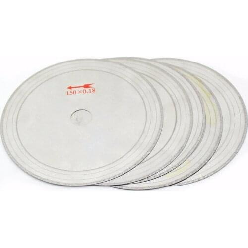 10Pcs 6" inch Super-Thin Diamond Lapidary Saw Blade Gems Cutting Disc Rim 0.017" ILOVETOOL