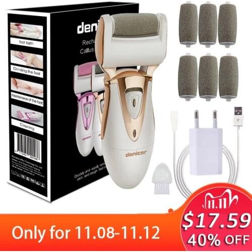 New Rechargeable Pedicure Callus Remover Machine Electric Pedicure Foot File Powerful Pedicure Tool for Feet+ Gift
