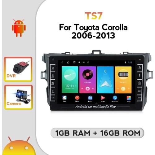 TomoStrong HD 8inch touch screen Car Radio Multimedia For Toyota Corolla E140/150 2008-2013 Navigation GPS carplay head unit FM