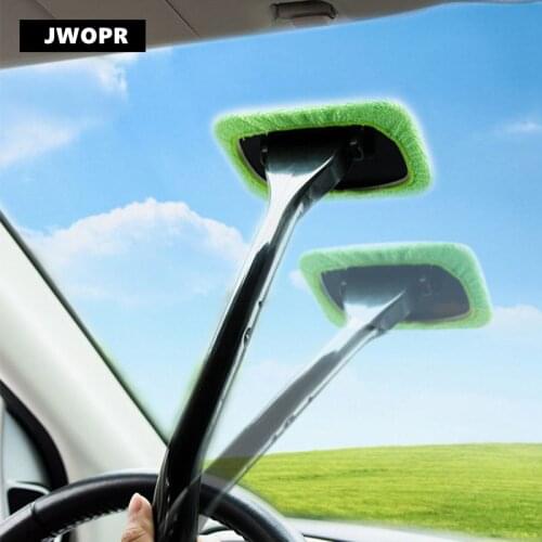 Car Universal Accessories Car Front Windshield Brush Car Window Cleaning Towel Microfiber Applicator Car Cleaning Tool