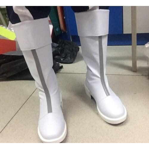 My Boku no Hero Academia Todoroki Shouto White Cosplay Shoes Boots