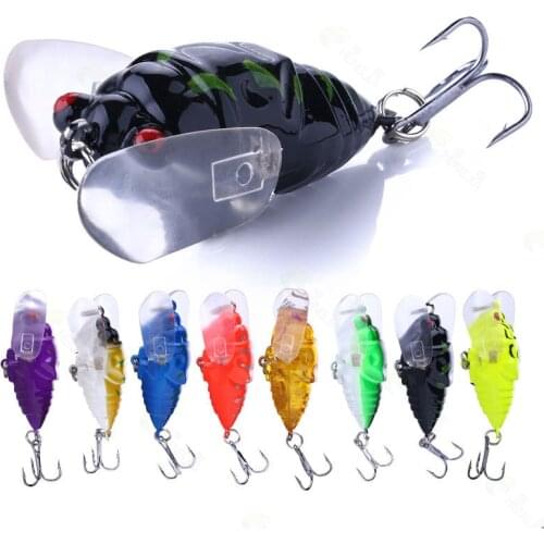 Bionic Cicada Hard Bait Fishing Lure 4cm 6g Insect Bait Carp Fishing Artificial Swimbait Crankbait Floating Bait FishingTackle