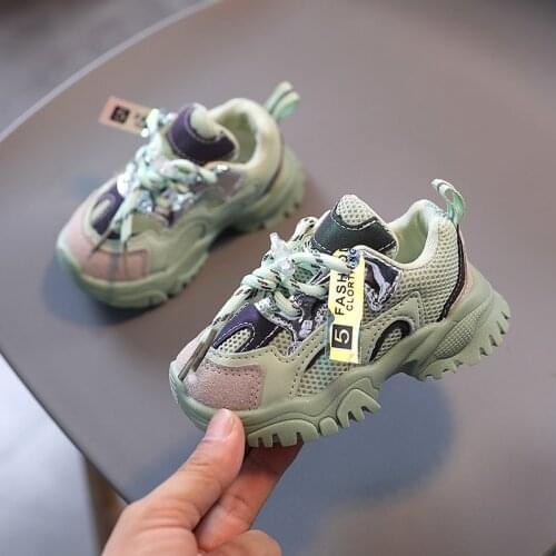 Childrens Toddler Shoes Spring Autumn New Products Korean Style Breathable Mesh Childrens Shoes Boys Girls Casual Toddler Shoes