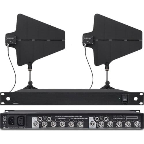 Dynamic Microphones PRO Wideband Antenna Distribution System w 2 Antennas For Stage Meeting