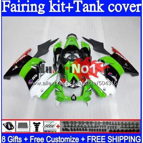 Kit For KAWASAKI EX250 ZX250 R 2008 2009 2010 2011 2012 94MC.48 EX250R ZX EX 250 250R ZX250R 08 09 10 11 12 Black Green Fairing