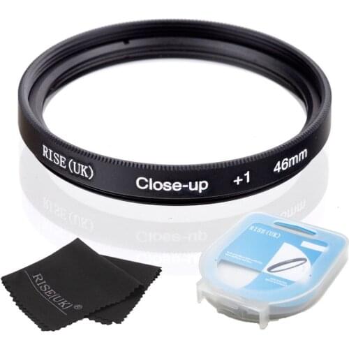 RISE(UK) 46mm Close-Up +1 Macro Lens Filter for Nikon Canon SLR DSLR Camera + filter case +gift