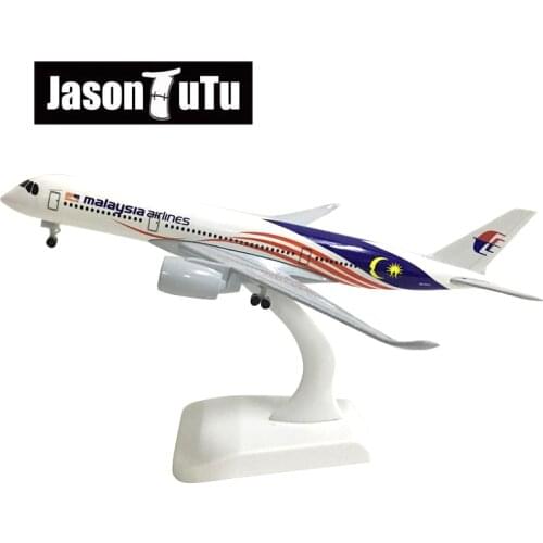 JASON TUTU 20cm Malaysia Airlines Airbus A350 Airplane Model Plane Model Aircraft Diecast Metal 1/300 Scale Planes Drop shipping