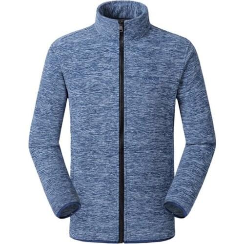New outdoor fleece coat men plus fleece warm casual jacket zipper stand collar Casual jacket