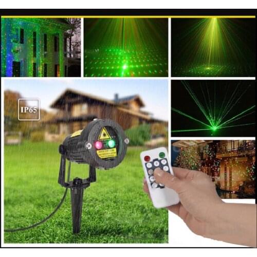 Outdoor Garden Lawn Effect Light Fairy Sky Laser Spotlight Light Star Projector Showers Static Twinkle With Remote Controller