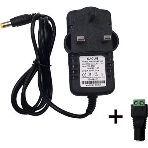 Power Converter Adapter Supply EU US Plug AC 100-240V to DC 12V 2A 3A 5A Switching Transformer Charger for LED Strip Light CCTV