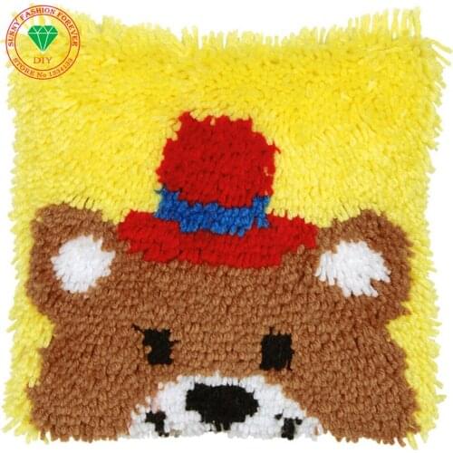 Yarn carpet Diy embroidery Patchwork carpet embroidery stitch cushion throw crochet pillowcase stitch mat pillow home carpet mat