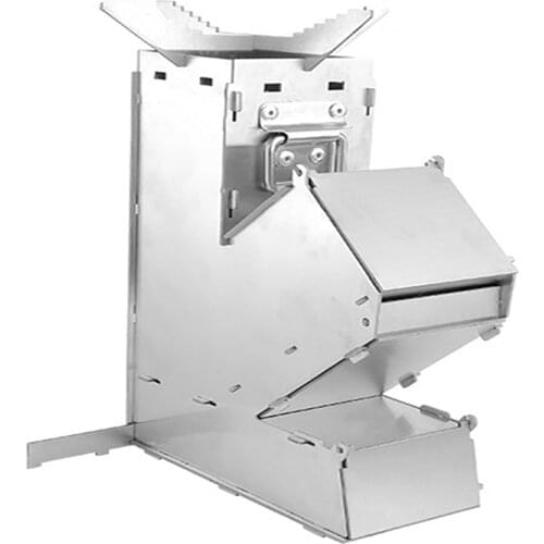 Stainless Steel Rocket Stove Lightweight Foldable Wood Stove Collapsible Wood Burning Camping Stove Outdoor Picnic Cooking Oven