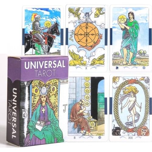 Universal Tarot Mini Cards 78 Card Deck Gift For New Beginner Card Game Toy Deck Pocket 44mm X 80mm (1.7" X 3.1") Divination
