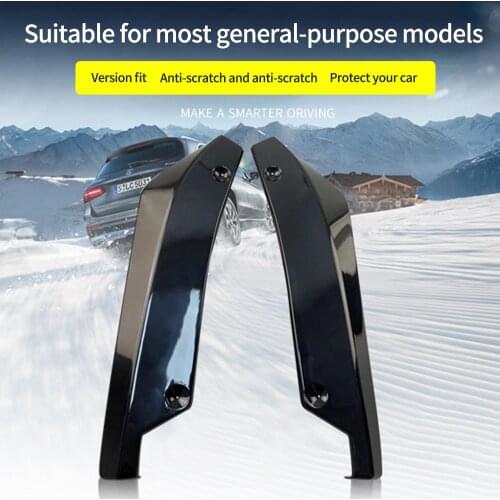 2Pcs Universal Car Plastic Rear Bumper Lip Diffuser Splitter Canard Protector Accessories Durable Lightweight with 6 Screws