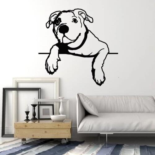 Puppy Wall Sticker Pets Dog Vinyl Decal Bedroom Living Room Decor Animals Pet Home Decoration Accessories Removable Dogs Mural