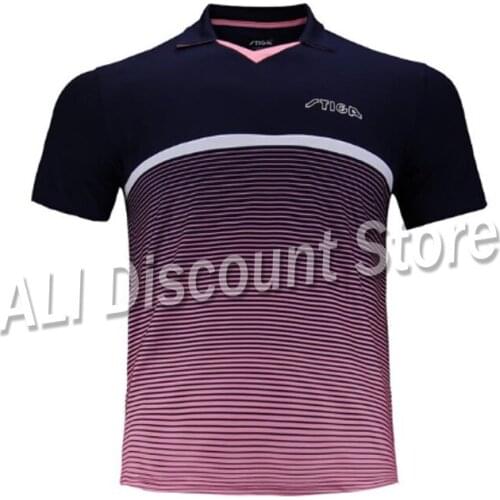 2019 Stiga Table tennis clothes sportswear quick dry short sleeved men ping pong Shirt Badminton Sport Jerseys