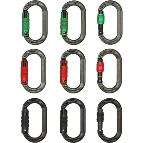 24KN Climbing Carabiner High Strength O-shaped Carabiners Rescuing Caving