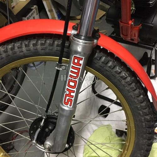 2x Motor Bike GP Racing Stickers for Motor Exhuast Brake Front Fork SHOWA SuspensionAuto Body Graphics Car Styling Decals