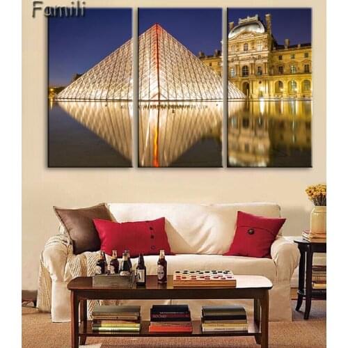 3 panel canvas art Fashion Paris Street Modern Wall Painting Printed On Canvas Beautiful Wall Pictures,posters and prints