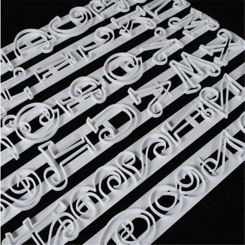 Alphabet Number Letter Decorating Fondant Icing Mould 6 x Cake Cutter Mold Set